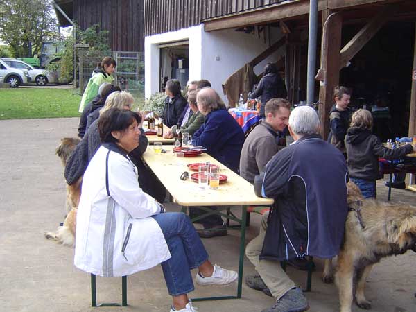 Beim Mittagessen